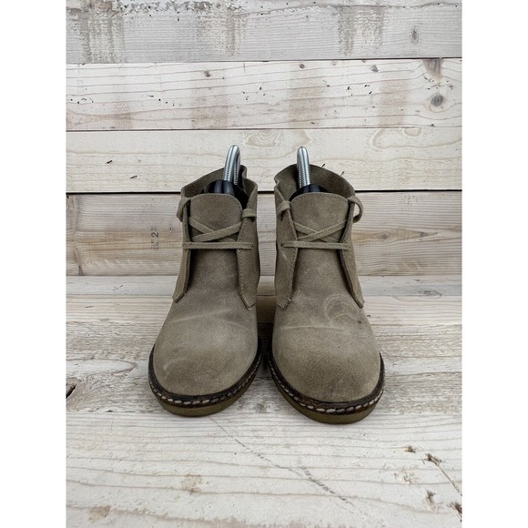 J.Crew MacAlister Shoes Womens 9 Tan Leather Wedge Ankle Boot 28671 - Picture 2 of 8